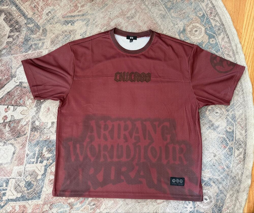 BTS- Chicago City Jersey Shirt Official Merchandise, Size Large